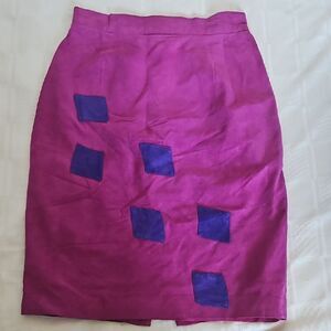 Danier Vintage Pink Pencil Skirt Knee-Length Cocktail